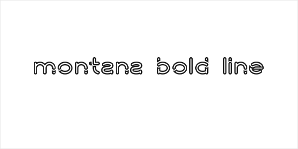 montana bold line Logo