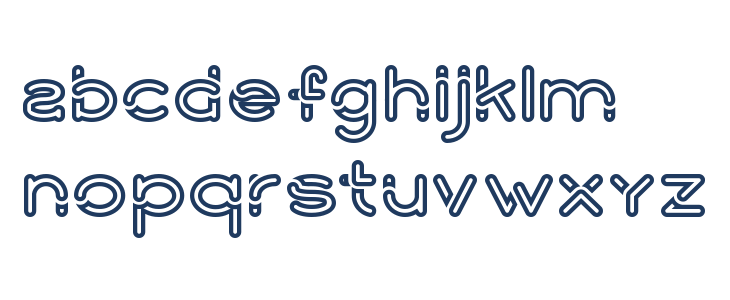 montana bold line Lowercase
