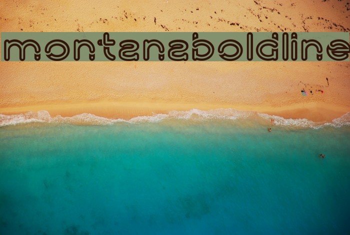 montanaboldline Font examples