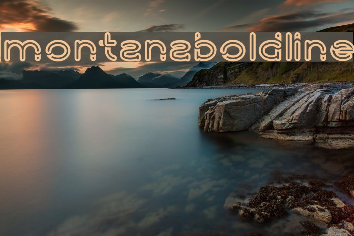 montanaboldline Font examples
