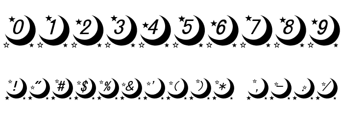 moon font Font OTHER CHARS