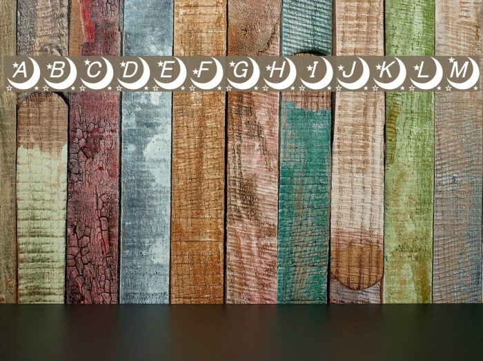moon font Font examples
