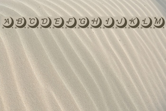 moon font Font examples