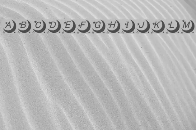 moon font Example 3
