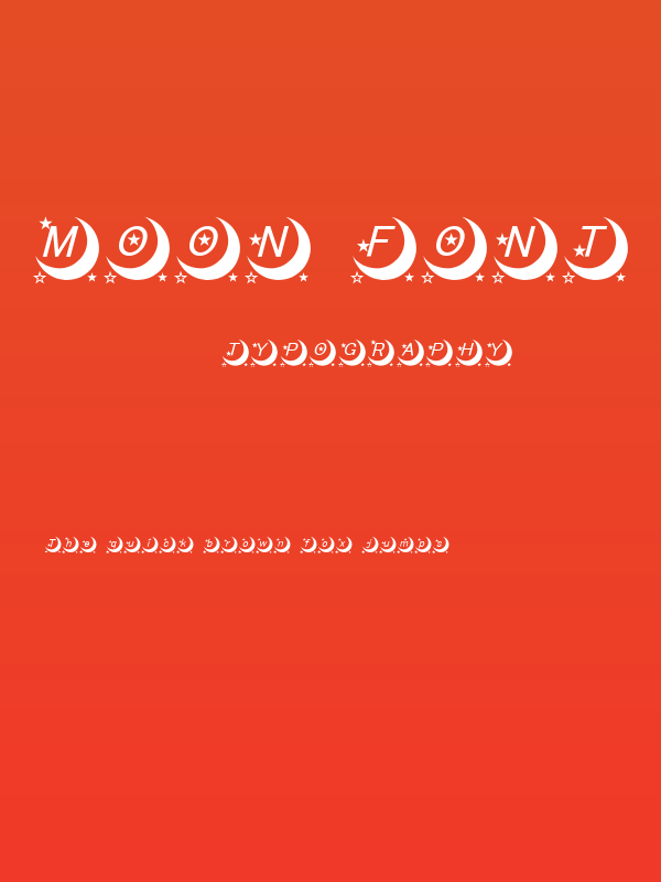 moon font Poster