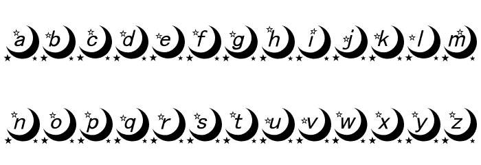 moon font Font LOWERCASE