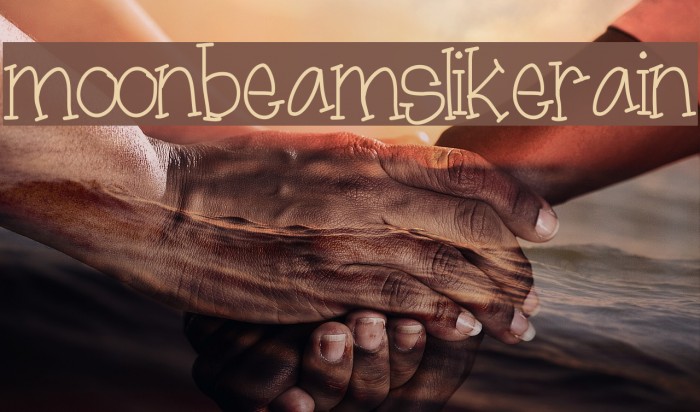moonbeamslikerain Font examples