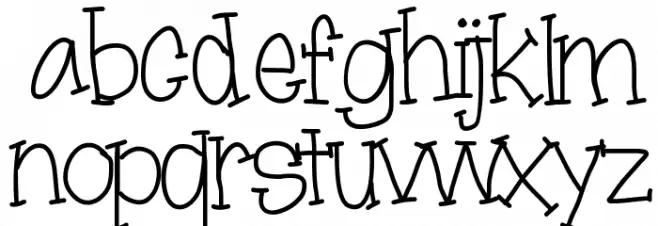 moonbeamslikerain फ़ॉन्ट लोअरकेस