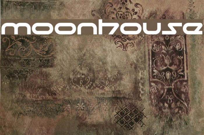 moonhouse Font examples