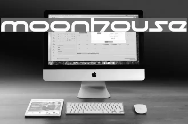 moonhouse Font examples