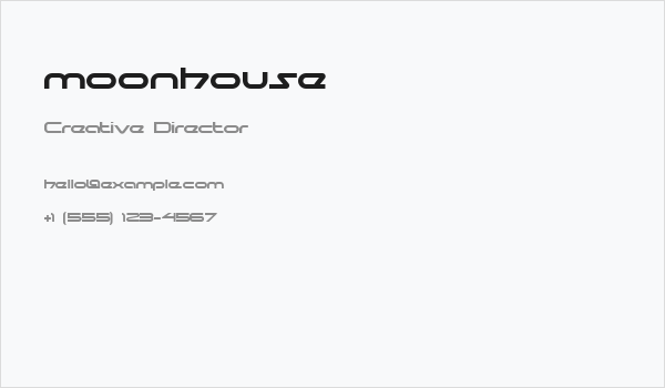 moonhouse Business Card