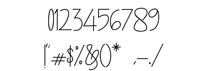 moonlove Font OTHER CHARS