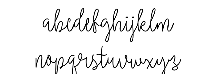 moonlove Font LOWERCASE