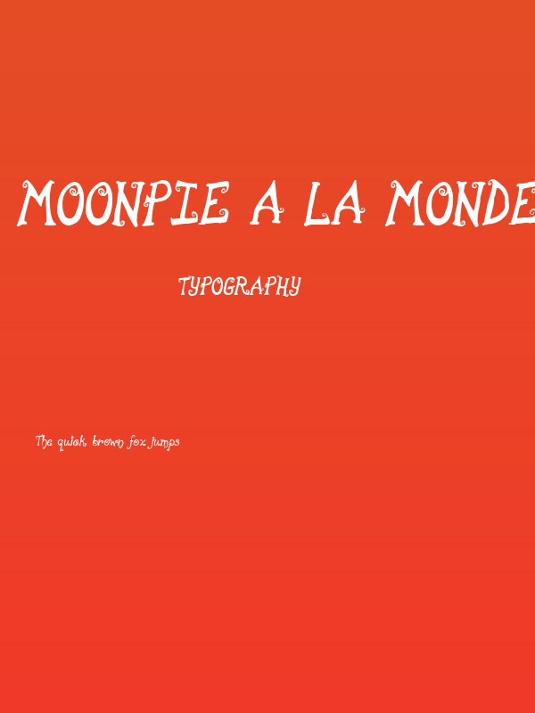 moonpie a la monde Poster