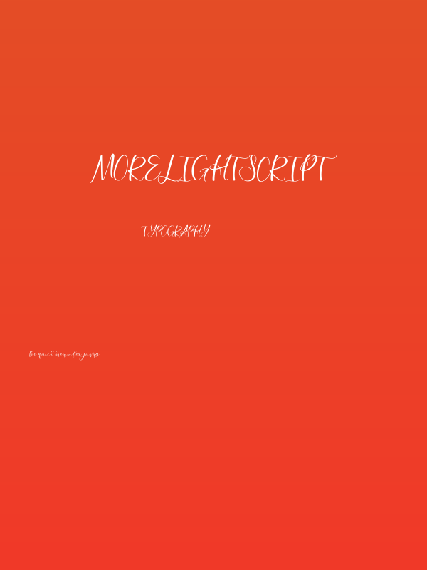 morelightscript Poster
