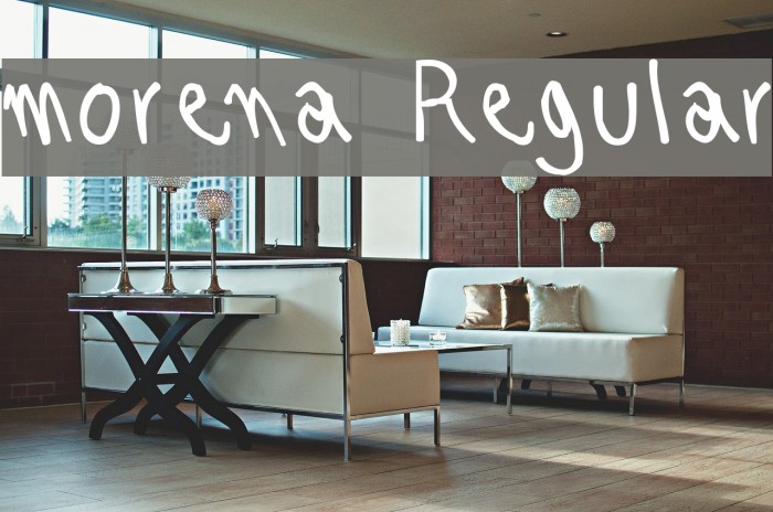 morena Regular Font examples