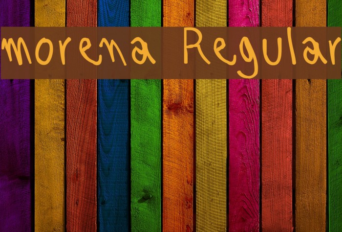 morena Regular Font examples