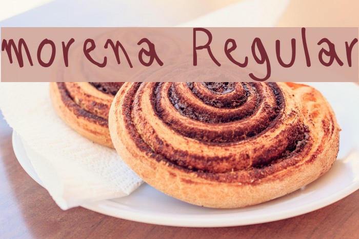 morena Regular Font examples