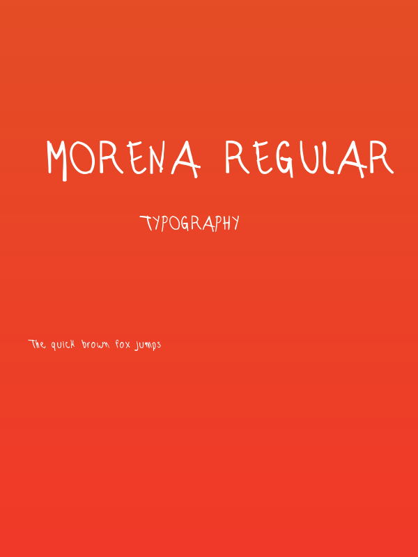 morena Regular Poster