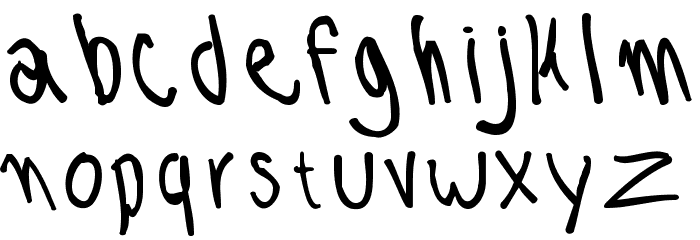 morena Regular Font LOWERCASE