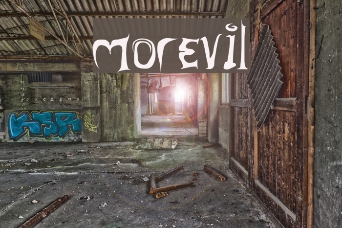 morevil Font examples