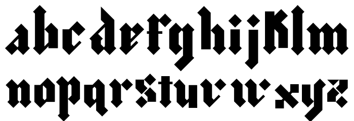 morgan Schriftart Kleinbuchstaben