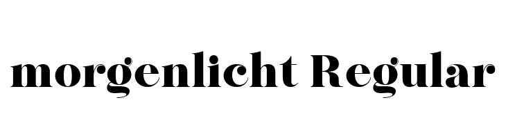 morgenlicht Regular  Frei Schriftart Herunterladen