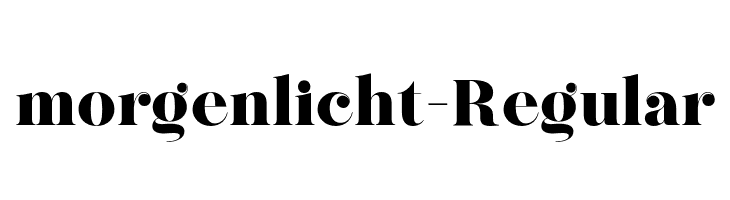 morgenlicht-Regular  Скачать бесплатные шрифты