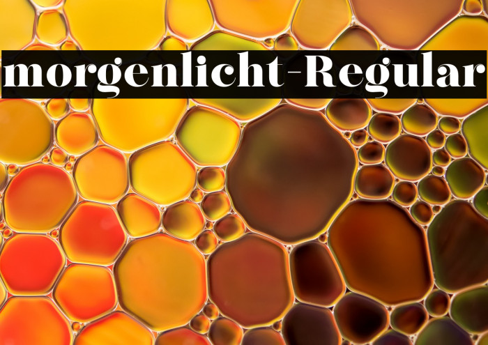 morgenlicht-Regular Example 1