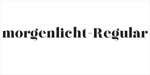 morgenlicht-Regular Logo