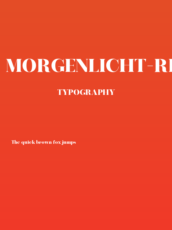 morgenlicht-Regular Poster