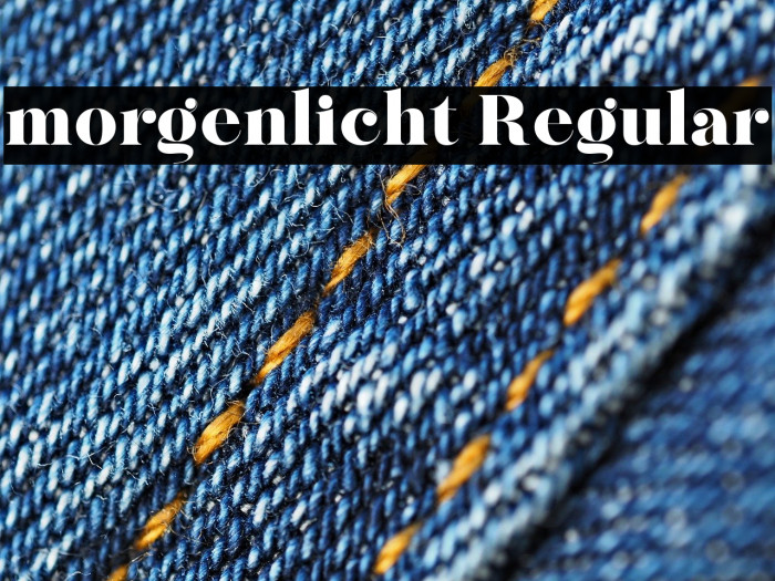 morgenlicht Regular Example 1