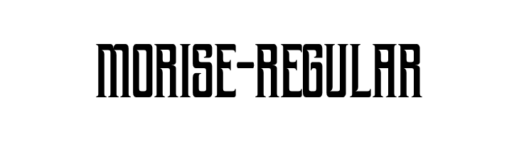 morise-Regular  नि: शुल्क फ़ॉन्ट्स डाउनलोड