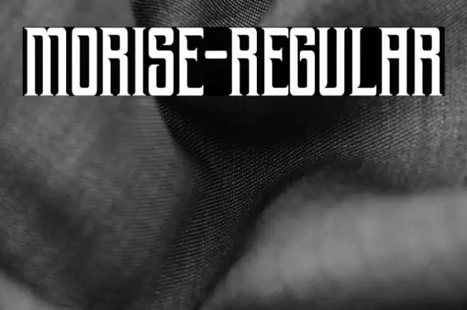 morise-Regular Font examples