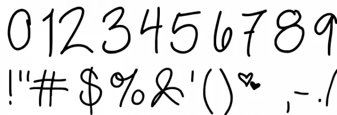 morning Font OTHER CHARS