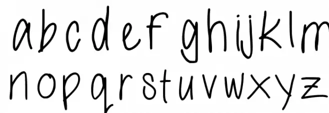 morning 字体 小写
