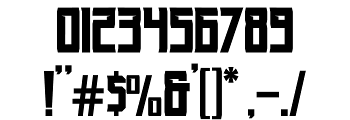 moronick demo Font OTHER CHARS