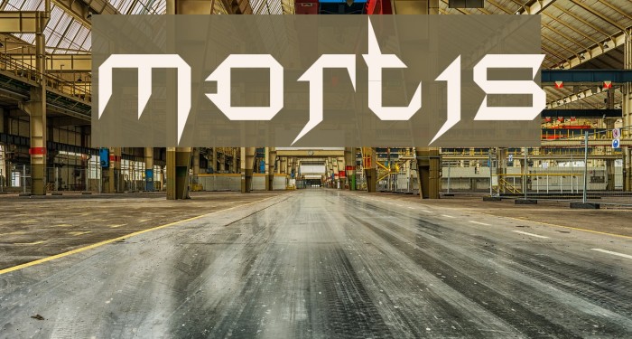 mortis Schriftart examples