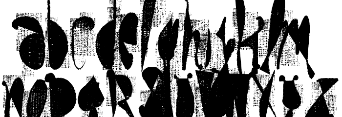 moskito screen Font LOWERCASE