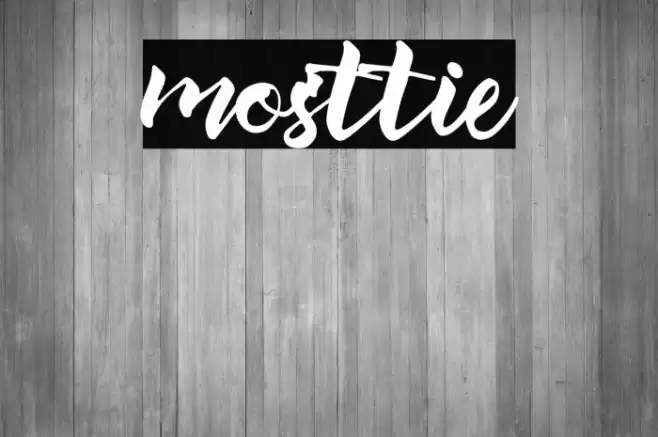 mosttie Font examples