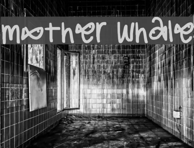 mother whale Font examples