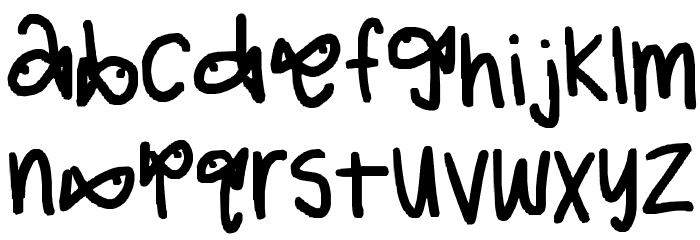 mother whale Font LOWERCASE