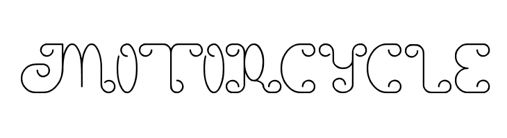 motorcycle  Free Fonts Download