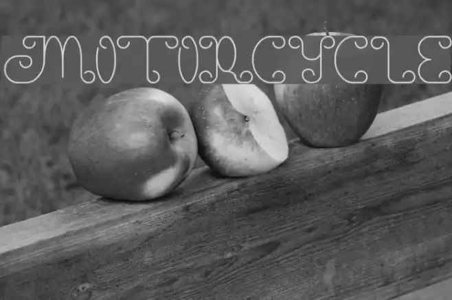 motorcycle Font examples