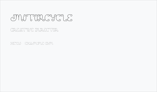 motorcycle Business Card