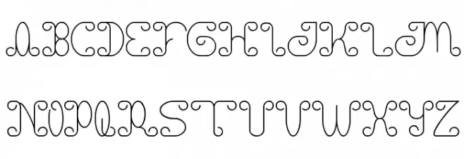 motorcycle خط أحرف صغيرة