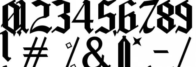 motorhead Font OTHER CHARS