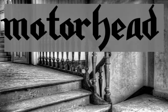 motorhead Font examples
