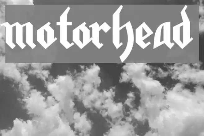 motorhead Font examples