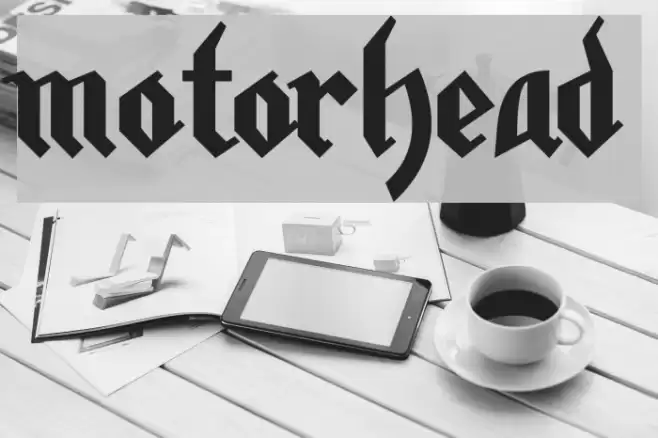 motorhead Font examples
